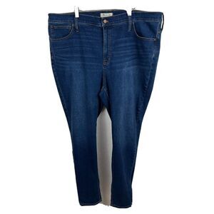 Madewell Jeans 36 Womens Blue Roadtripper Skinny Stretch Denim Cotton Blend